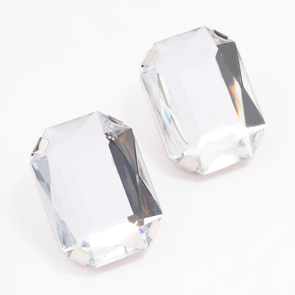 Lovisa large gem statement earrings